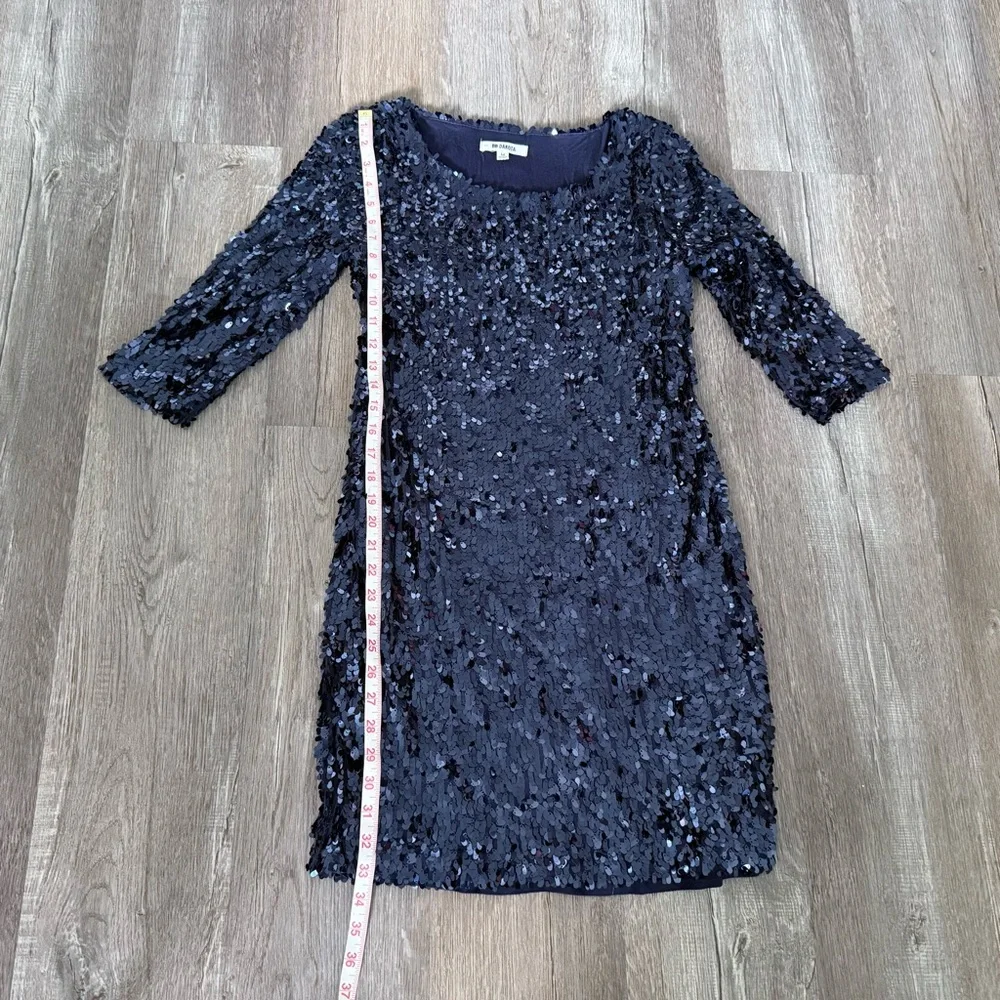 BB Dakota Sparkling Navy Sequin Mini Dress - Picture 9 of 11